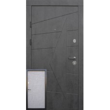 Акцент бетон темный - бетон серый "Qdoors"